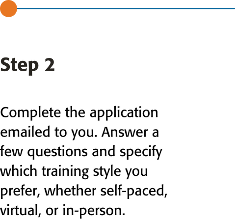 Step 2 Complete the application